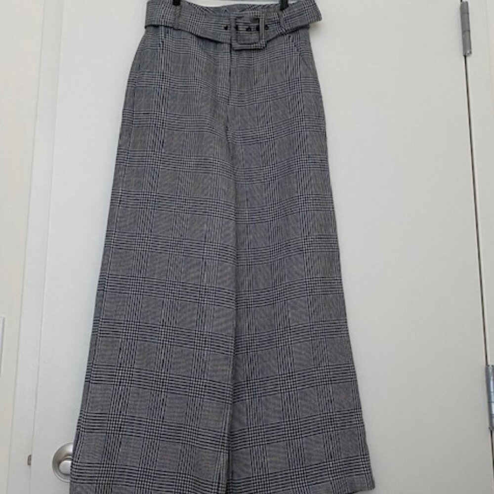VERONICA BEARD WIDE LEG PANTS WITH REMOVAL BELT.